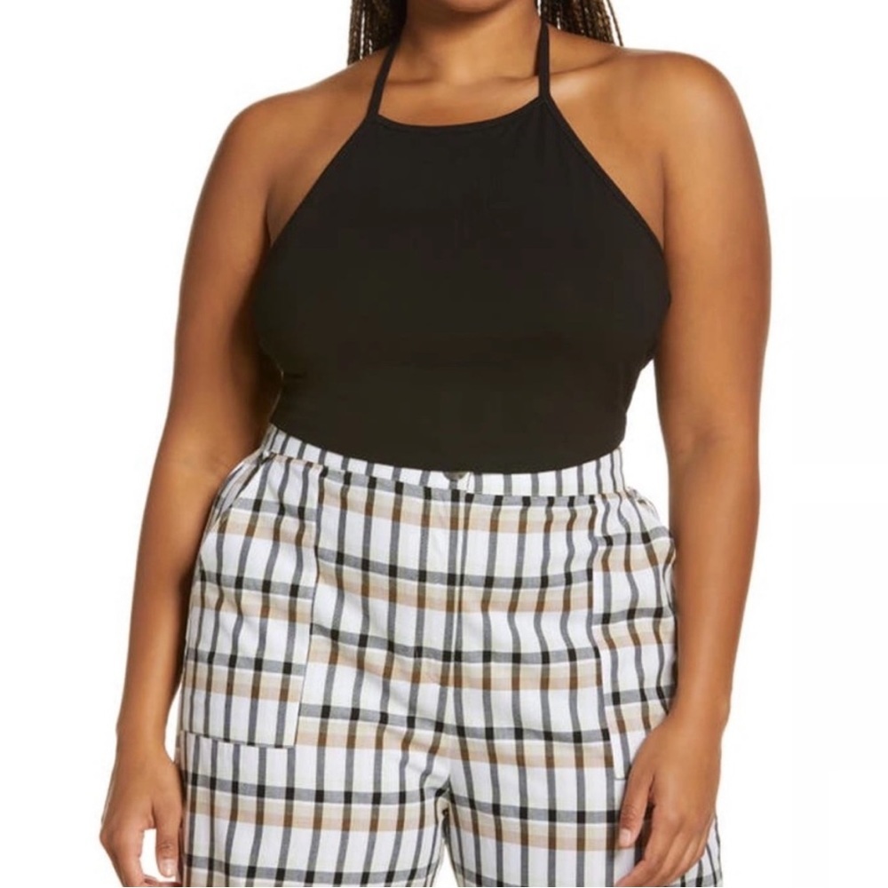 NEW Nordstrom BP Black Halter Top Size 3X Layering Minimalist Basic 2021 Tank